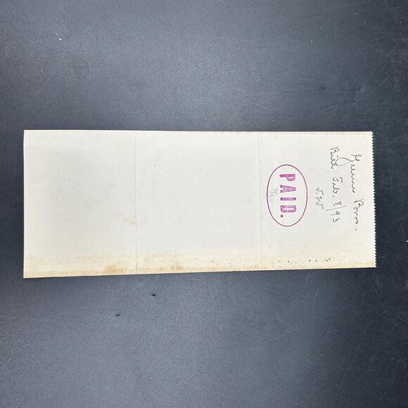 Vintage Paper Receipt fancy elaborate Design Elk (1893) Antique Receipt - Picture 3 of 3